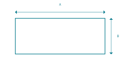 Rectangular Glass Panel Schematic